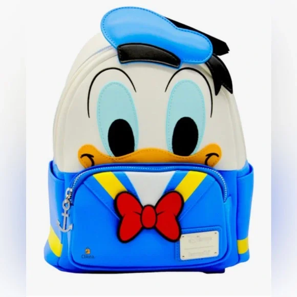 Disney Donald Duck Mini Backpack Purse NWT Loungefly Disney Donald Duck Group Campfire Mini Backpack  main image 3